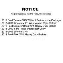 Load image into Gallery viewer, Front Rear Coat Brake Rotor Ceramic Pad Kit For Ford Explorer Police Interceptor