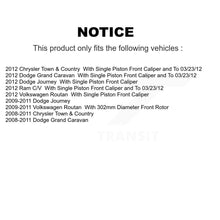 Load image into Gallery viewer, Front Rear Coated Brake Rotor Ceramic Pad Kit For Dodge Grand Caravan Chrysler &amp;