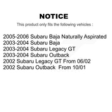 Charger l'image dans la galerie, Front Rear Coat Disc Brake Rotors Ceramic Pad Kit For Subaru Outback Legacy Baja