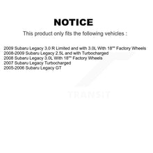 Load image into Gallery viewer, Front Rear Coated Disc Brake Rotors And Ceramic Pads Kit For Subaru Legacy