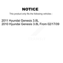 Charger l'image dans la galerie, Front Rear Coated Disc Brake Rotors And Ceramic Pad Kit For Hyundai Genesis 3.8L