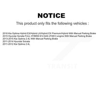 Charger l'image dans la galerie, Front Rear Coated Disc Brake Rotor Ceramic Pad Kit For Hyundai Sonata Kia Optima