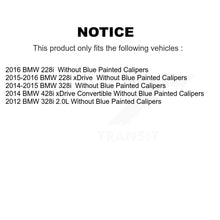 Charger l'image dans la galerie, Front Rear Coated Disc Brake Rotor Ceramic Pad Kit For BMW 328i 428i xDrive 228i