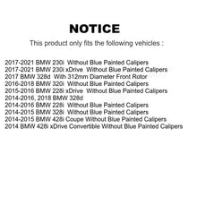 Charger l'image dans la galerie, Front Rear Coated Brake Rotor &amp; Ceramic Pad Kit For BMW 328i 320i 428i 228i 230i