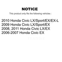 Load image into Gallery viewer, Front Rear Coated Disc Brake Rotors And Ceramic Pads Kit For Honda Civic