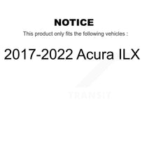 Charger l'image dans la galerie, [Front+Rear] 2017-2022 Acura ILX Premium Coated Rotors &amp; Ceramic Pads Brake Kit For Max Braking
