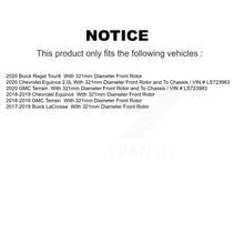 Load image into Gallery viewer, Front Rear Coated Brake Rotors Ceramic Pad Kit For Chevrolet Equinox GMC Terrain