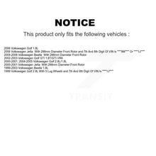 Load image into Gallery viewer, Front Rear Coated Brake Rotor &amp; Ceramic Pad Kit For Volkswagen Beetle Jetta Golf