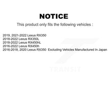 Load image into Gallery viewer, Front Rear Coated Disc Brake Rotor Ceramic Pad Kit For Lexus RX350 RX450h RX350L