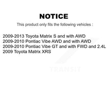 Load image into Gallery viewer, Front Rear Coat Disc Brake Rotors Ceramic Pad Kit For Toyota Matrix Pontiac Vibe