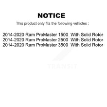 Charger l'image dans la galerie, Front Rear Coated Brake Rotor &amp; Ceramic Pad Kit For Ram ProMaster 1500 2500 3500