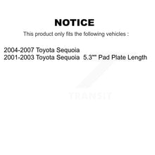 Charger l'image dans la galerie, Front Rear Coated Disc Brake Rotors And Ceramic Pads Kit For Toyota Sequoia