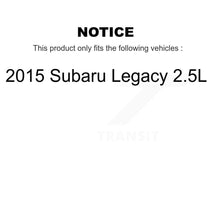Charger l'image dans la galerie, Kit de rotor de frein à disque et de plaquettes en céramique avec revêtement avant et arrière, pour Subaru Legacy 2015, 2,5 l 