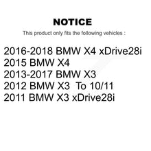 Load image into Gallery viewer, Front Rear Coated Disc Brake Rotors And Ceramic Pads Kit For BMW X3 X4