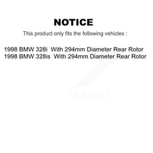 Charger l'image dans la galerie, Front Rear Coated Disc Brake Rotors Ceramic Pad Kit For 1998-1998 BMW 328i 328is