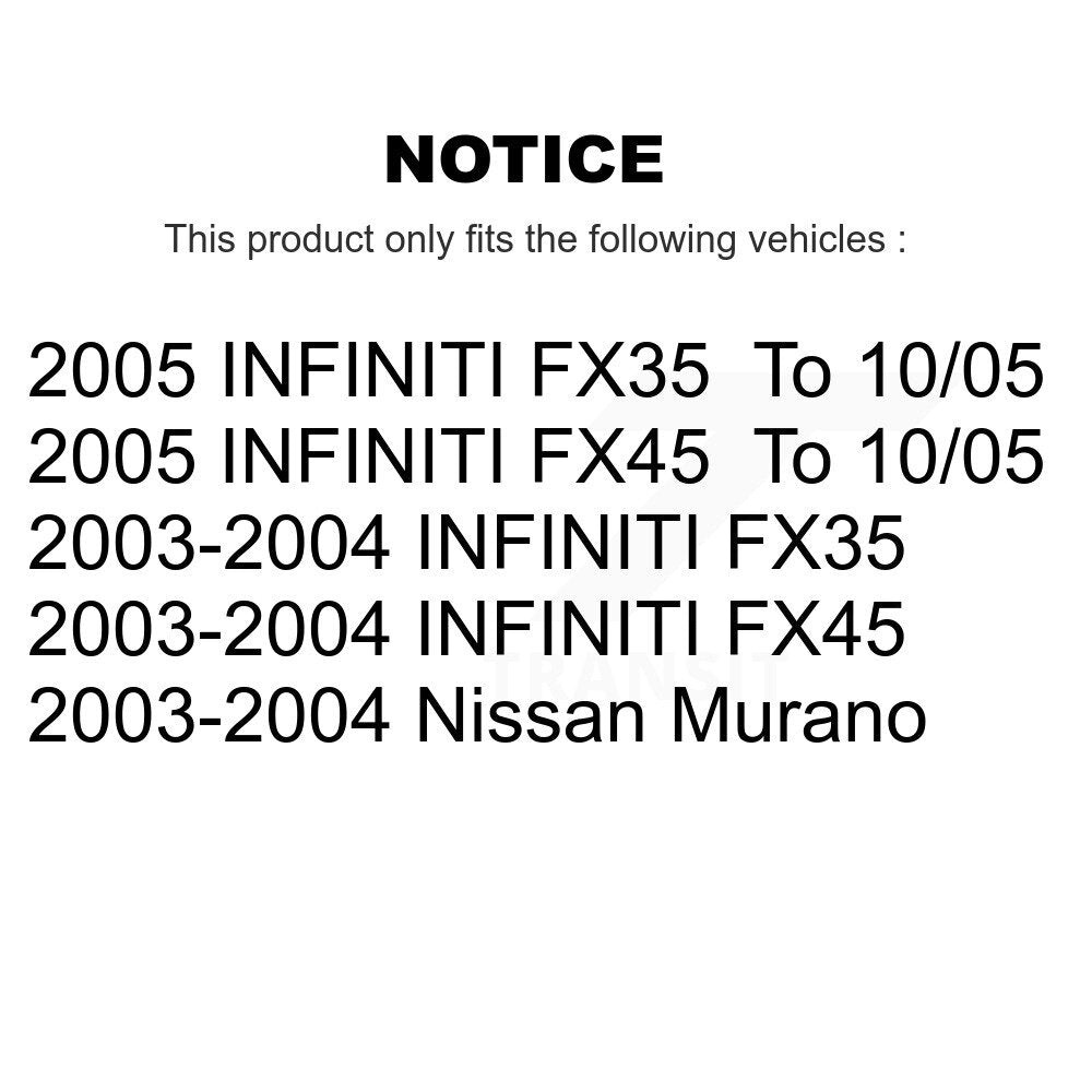 Front Rear Coat Brake Rotor Ceramic Pad Kit For Nissan Murano INFINITI FX35 FX45