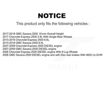 Load image into Gallery viewer, Front Rear Coat Disc Brake Rotors Ceramic Pad Kit For Chevrolet Express 2500 GMC