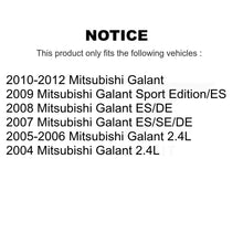 Load image into Gallery viewer, Front Rear Coated Disc Brake Rotors And Ceramic Pads Kit For Mitsubishi Galant