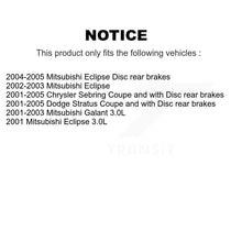 Charger l'image dans la galerie, Front Rear Coat Disc Brake Rotor Ceramic Pad Kit For Chrysler Sebring Mitsubishi