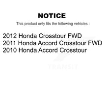 Charger l'image dans la galerie, Front Rear Coated Disc Brake Rotors &amp; Ceramic Pad Kit For Honda Accord Crosstour