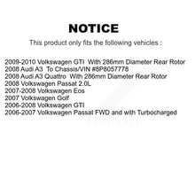 Load image into Gallery viewer, Front Rear Coated Brake Rotor Ceramic Pad Kit For Volkswagen Passat GTI Eos Audi