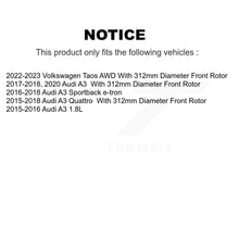 Load image into Gallery viewer, Front Rear Coat Brake Rotor Ceramic Pad Kit For Audi A3 Quattro Sportback e-tron
