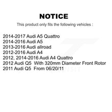 Charger l'image dans la galerie, Front Rear Coated Brake Rotors Ceramic Pad Kit For Audi A4 Q5 A5 Quattro allroad