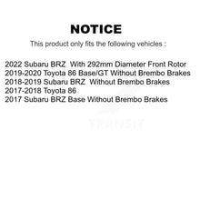 Load image into Gallery viewer, Front Rear Coated Disc Brake Rotors And Ceramic Pad Kit For Toyota 86 Subaru BRZ