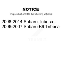 Load image into Gallery viewer, Front Rear Coated Disc Brake Rotors And Ceramic Pads Kit For Subaru Tribeca B9