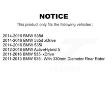 Charger l'image dans la galerie, Front Rear Coated Disc Brake Rotors &amp; Ceramic Pad Kit For BMW 535i xDrive 535d 5