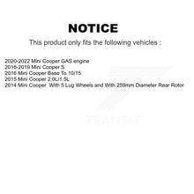 Load image into Gallery viewer, Rear Coated Disc Brake Rotors And Ceramic Pads Kit For Mini Cooper