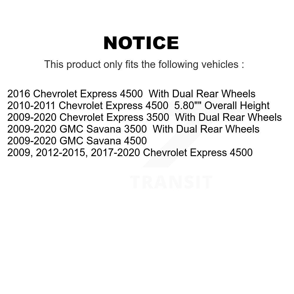 Rear Coat Brake Rotor Ceramic Pad Kit For Chevrolet Express 3500 GMC Savana 4500