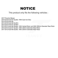 Load image into Gallery viewer, Rear Coated Brake Rotors Ceramic Pad Kit For Audi A6 Quattro A7 Porsche Macan A8