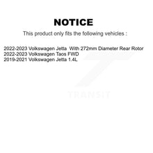 Load image into Gallery viewer, Rear Coated Disc Brake Rotors And Ceramic Pads Kit For Volkswagen Jetta Taos