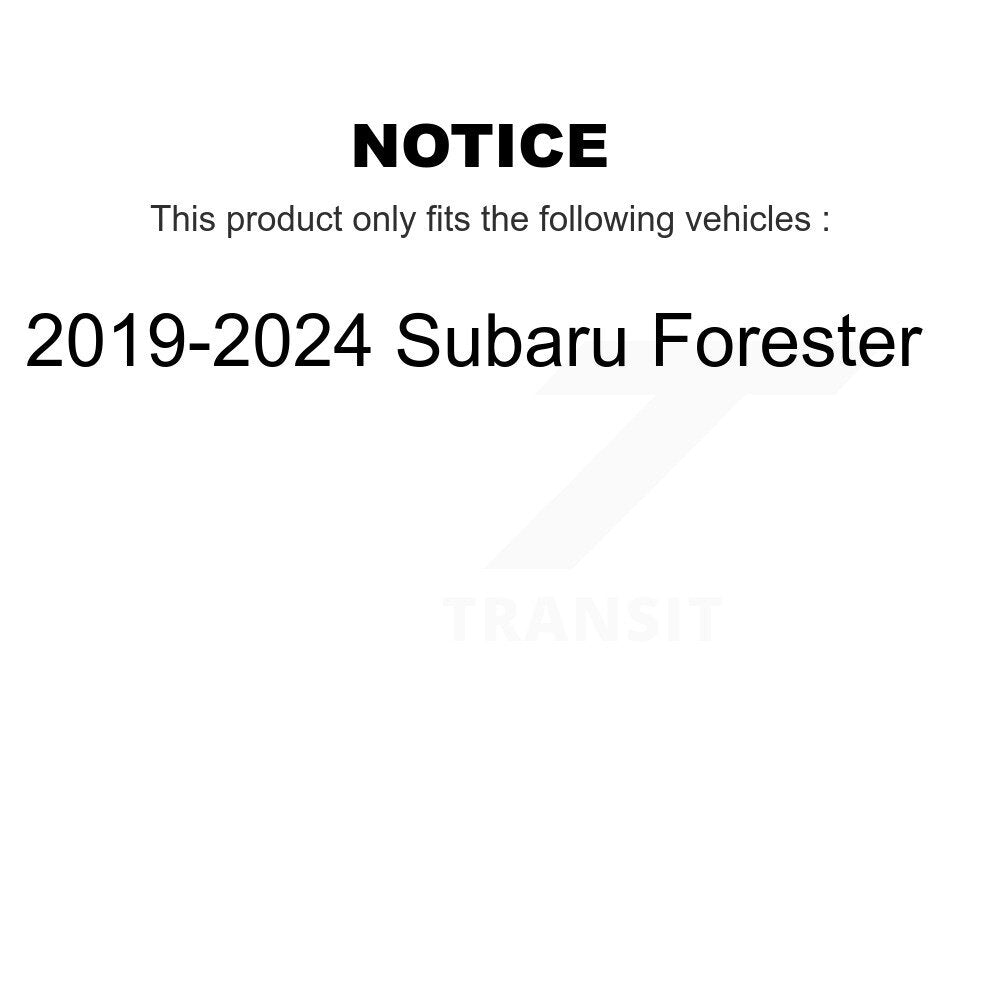 Rear Coated Disc Brake Rotors And Ceramic Pads Kit For Subaru Forester