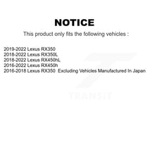 Charger l'image dans la galerie, Rear Coat Disc Brake Rotor Ceramic Pad Kit For Lexus RX350 RX450h RX350L RX450hL