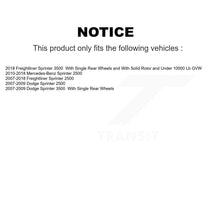 Load image into Gallery viewer, Rear Coat Brake Rotor Ceramic Pad Kit For Sprinter 2500 Mercedes-Benz Dodge 3500