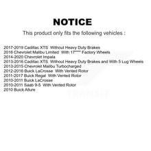 Charger l'image dans la galerie, Rear Coat Brake Rotor Ceramic Pad Kit For Chevrolet Malibu Buick Impala LaCrosse