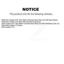 Charger l'image dans la galerie, Rear Coated Disc Brake Rotors And Ceramic Pads Kit For Cadillac CTS STS