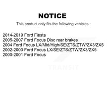 Charger l'image dans la galerie, Rear Coated Disc Brake Rotors And Ceramic Pads Kit For Ford Focus Fiesta