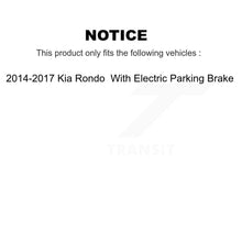 Charger l'image dans la galerie, Rear Coat Brake Rotors Ceramic Pad Kit For Kia Rondo With Electric Parking