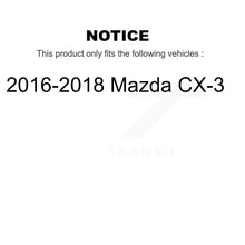 Charger l&#39;image dans la galerie, Rear Coated Disc Brake Rotors And Ceramic Pads Kit For 2016-2018 Mazda CX-3