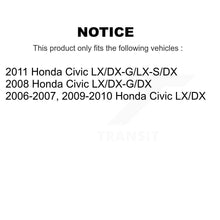 Load image into Gallery viewer, Front Rear Coated Disc Brake Rotors Ceramic Pad &amp; Drum Kit (7Pc) For Honda Civic