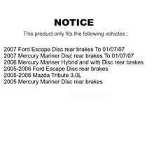 Charger l'image dans la galerie, Front Rear Coat Brake Rotor Ceramic Pad Drum Kit For Ford Escape Mercury Mariner