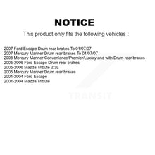 Load image into Gallery viewer, Front Rear Coated Brake Rotor Ceramic Pad Drum Kit For Ford Escape Mazda Tribute