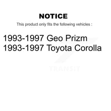 Charger l'image dans la galerie, Front Rear Coated Brake Rotors Ceramic Pad Drum Kit For Toyota Corolla Geo Prizm