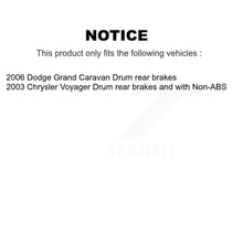 Charger l'image dans la galerie, Front Rear Coat Brake Rotor Ceramic Pad Drum Kit For Dodge Grand Caravan Voyager