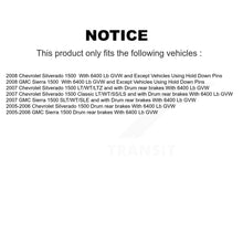 Charger l'image dans la galerie, Front Rear Coated Brake Rotor Ceramic Pad Drum Kit (9Pc) For Chevrolet Silverado