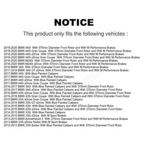 Charger l'image dans la galerie, Front Coat Brake Rotor Ceramic Pad Kit For BMW 335i xDrive 435i 330i 340i 230i 3