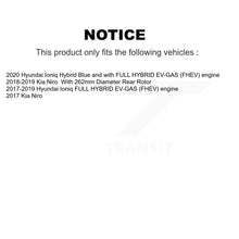Charger l'image dans la galerie, Front Rear Coated Disc Brake Rotors &amp; Ceramic Pad Kit For Kia Niro Hyundai Ioniq
